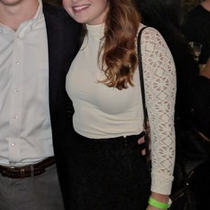 Cream freepeople turtleneck